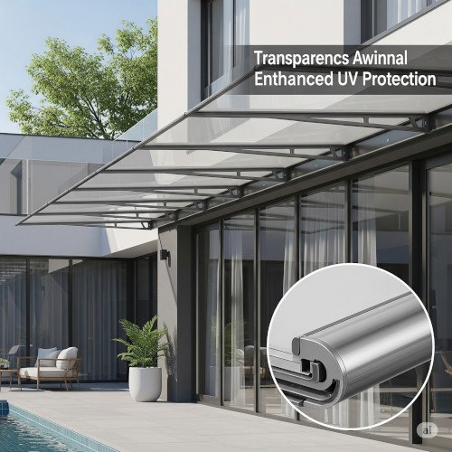 Toldo Transparente com Proteção UV